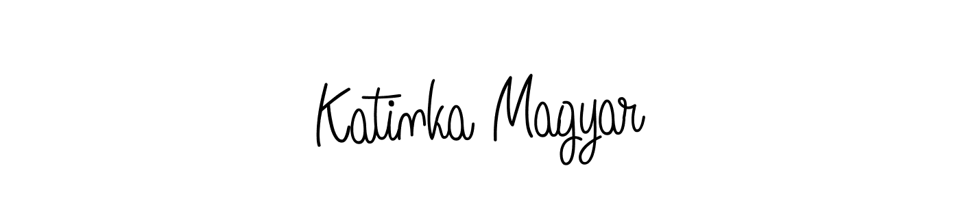 Design your own signature with our free online signature maker. With this signature software, you can create a handwritten (Angelique-Rose-font-FFP) signature for name Katinka Magyar. Katinka Magyar signature style 5 images and pictures png