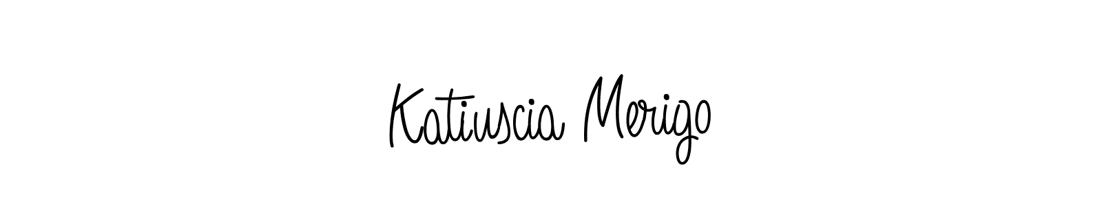 Design your own signature with our free online signature maker. With this signature software, you can create a handwritten (Angelique-Rose-font-FFP) signature for name Katiuscia Merigo. Katiuscia Merigo signature style 5 images and pictures png