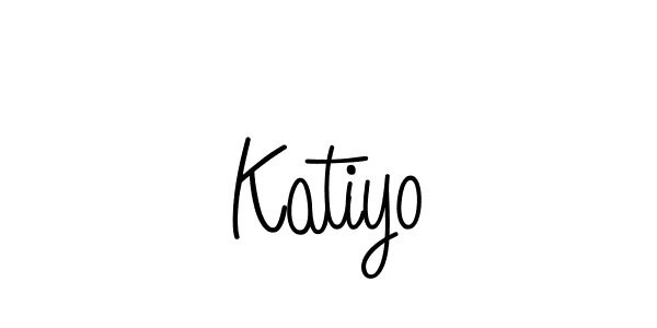 Make a beautiful signature design for name Katiyo. With this signature (Angelique-Rose-font-FFP) style, you can create a handwritten signature for free. Katiyo signature style 5 images and pictures png