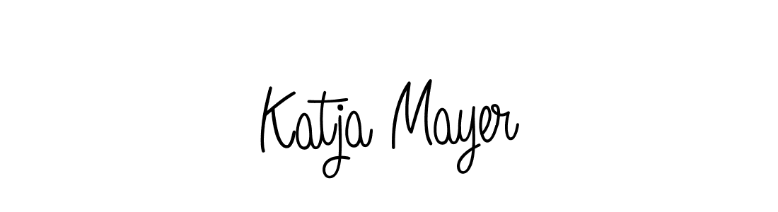 Katja Mayer stylish signature style. Best Handwritten Sign (Angelique-Rose-font-FFP) for my name. Handwritten Signature Collection Ideas for my name Katja Mayer. Katja Mayer signature style 5 images and pictures png