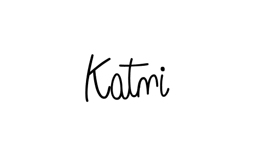 The best way (Angelique-Rose-font-FFP) to make a short signature is to pick only two or three words in your name. The name Katni include a total of six letters. For converting this name. Katni signature style 5 images and pictures png