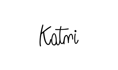 The best way (Angelique-Rose-font-FFP) to make a short signature is to pick only two or three words in your name. The name Katni include a total of six letters. For converting this name. Katni signature style 5 images and pictures png