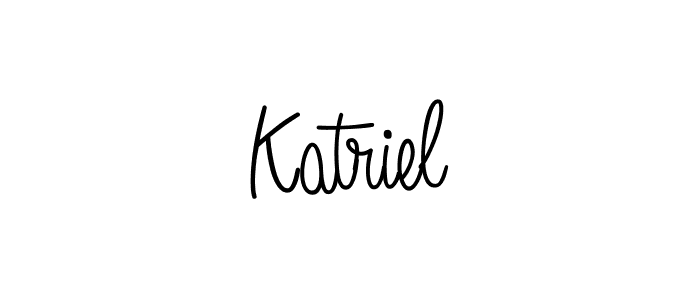 Also You can easily find your signature by using the search form. We will create Katriel name handwritten signature images for you free of cost using Angelique-Rose-font-FFP sign style. Katriel signature style 5 images and pictures png