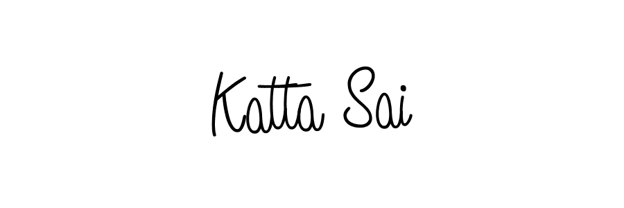 Check out images of Autograph of Katta Sai name. Actor Katta Sai Signature Style. Angelique-Rose-font-FFP is a professional sign style online. Katta Sai signature style 5 images and pictures png