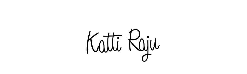 Katti Raju stylish signature style. Best Handwritten Sign (Angelique-Rose-font-FFP) for my name. Handwritten Signature Collection Ideas for my name Katti Raju. Katti Raju signature style 5 images and pictures png