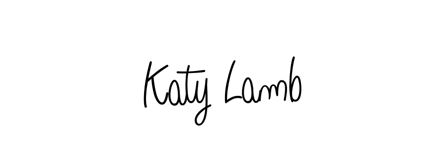 How to make Katy Lamb name signature. Use Angelique-Rose-font-FFP style for creating short signs online. This is the latest handwritten sign. Katy Lamb signature style 5 images and pictures png