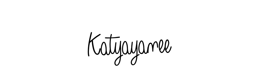 Use a signature maker to create a handwritten signature online. With this signature software, you can design (Angelique-Rose-font-FFP) your own signature for name Katyayanee. Katyayanee signature style 5 images and pictures png