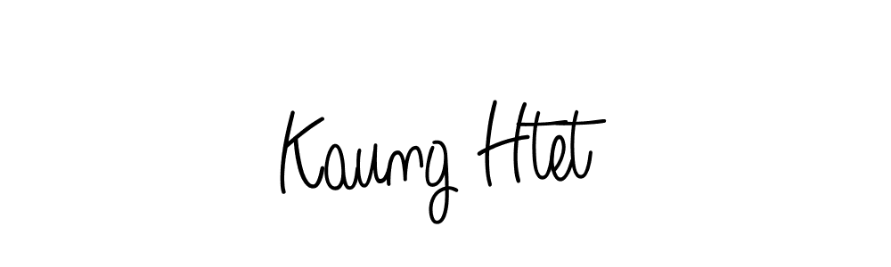 Kaung Htet stylish signature style. Best Handwritten Sign (Angelique-Rose-font-FFP) for my name. Handwritten Signature Collection Ideas for my name Kaung Htet. Kaung Htet signature style 5 images and pictures png