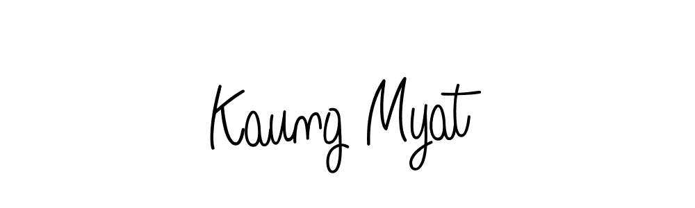 Also we have Kaung Myat name is the best signature style. Create professional handwritten signature collection using Angelique-Rose-font-FFP autograph style. Kaung Myat signature style 5 images and pictures png