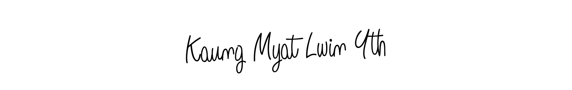 How to Draw Kaung Myat Lwin Yth signature style? Angelique-Rose-font-FFP is a latest design signature styles for name Kaung Myat Lwin Yth. Kaung Myat Lwin Yth signature style 5 images and pictures png