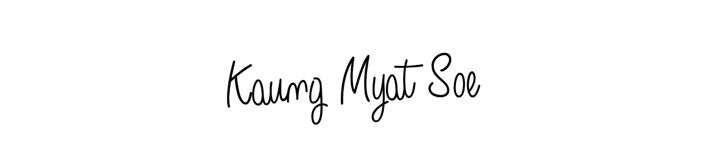 Also we have Kaung Myat Soe name is the best signature style. Create professional handwritten signature collection using Angelique-Rose-font-FFP autograph style. Kaung Myat Soe signature style 5 images and pictures png
