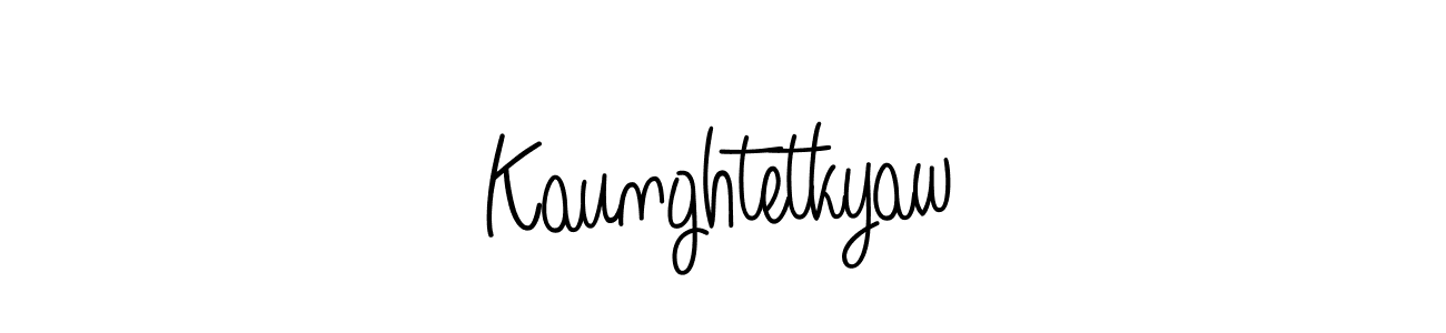Create a beautiful signature design for name Kaunghtetkyaw. With this signature (Angelique-Rose-font-FFP) fonts, you can make a handwritten signature for free. Kaunghtetkyaw signature style 5 images and pictures png