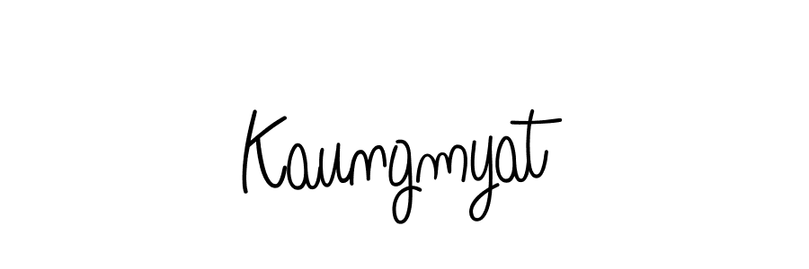 How to make Kaungmyat name signature. Use Angelique-Rose-font-FFP style for creating short signs online. This is the latest handwritten sign. Kaungmyat signature style 5 images and pictures png