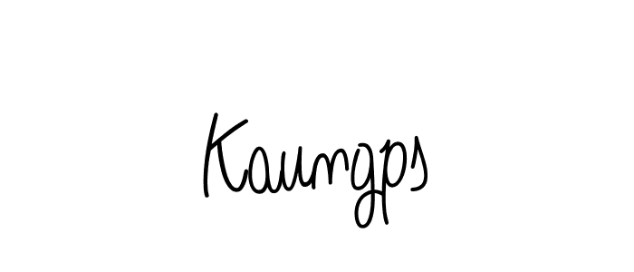 How to make Kaungps signature? Angelique-Rose-font-FFP is a professional autograph style. Create handwritten signature for Kaungps name. Kaungps signature style 5 images and pictures png