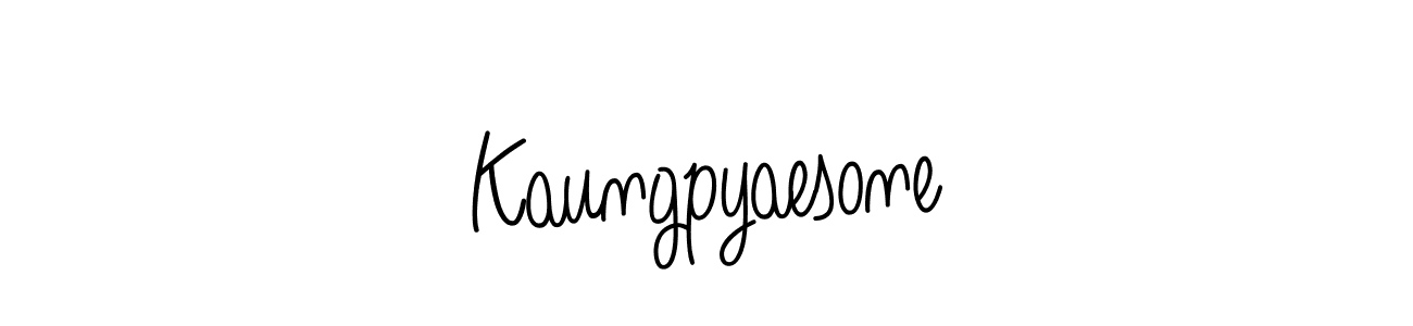 Make a beautiful signature design for name Kaungpyaesone. Use this online signature maker to create a handwritten signature for free. Kaungpyaesone signature style 5 images and pictures png