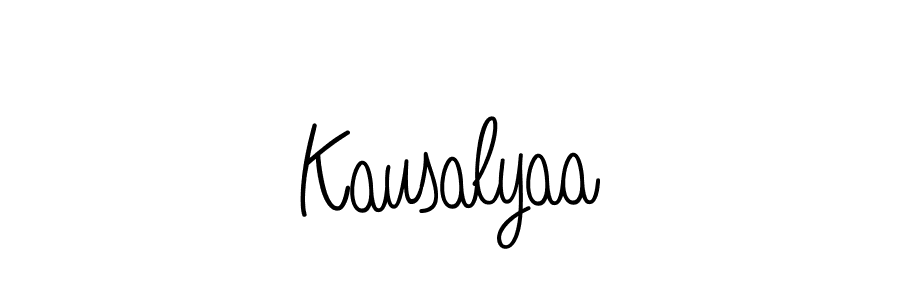 Make a beautiful signature design for name Kausalyaa. Use this online signature maker to create a handwritten signature for free. Kausalyaa signature style 5 images and pictures png