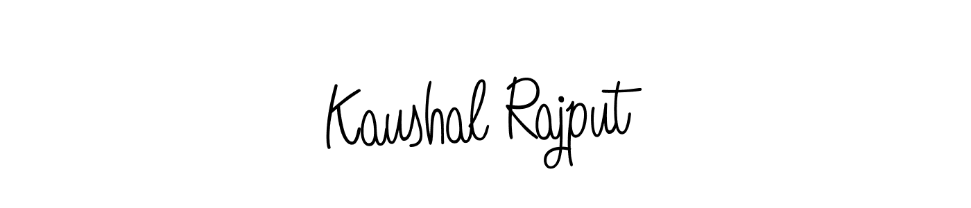 Create a beautiful signature design for name Kaushal Rajput. With this signature (Angelique-Rose-font-FFP) fonts, you can make a handwritten signature for free. Kaushal Rajput signature style 5 images and pictures png