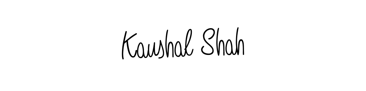 Create a beautiful signature design for name Kaushal Shah. With this signature (Angelique-Rose-font-FFP) fonts, you can make a handwritten signature for free. Kaushal Shah signature style 5 images and pictures png