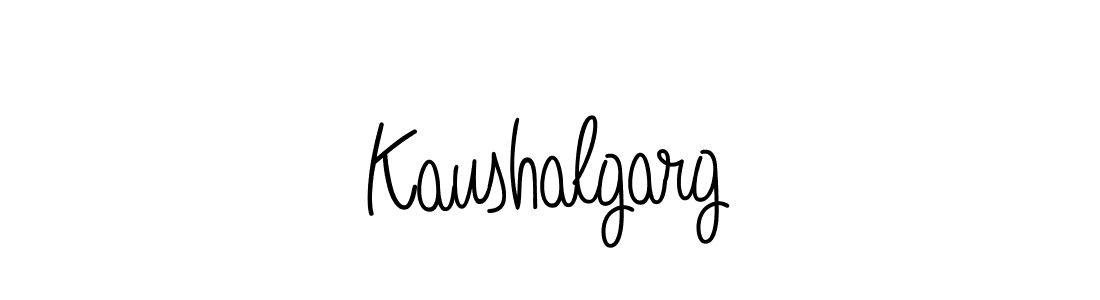 Create a beautiful signature design for name Kaushalgarg. With this signature (Angelique-Rose-font-FFP) fonts, you can make a handwritten signature for free. Kaushalgarg signature style 5 images and pictures png