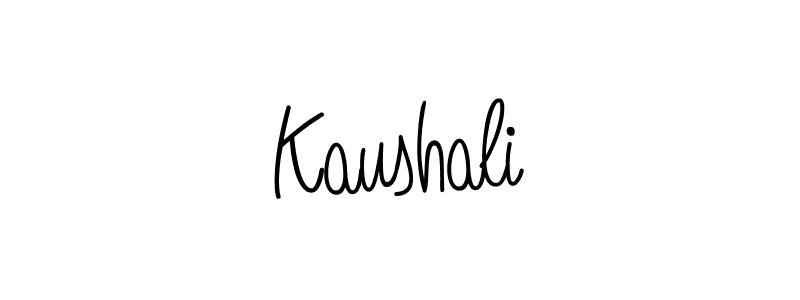 The best way (Angelique-Rose-font-FFP) to make a short signature is to pick only two or three words in your name. The name Kaushali include a total of six letters. For converting this name. Kaushali signature style 5 images and pictures png