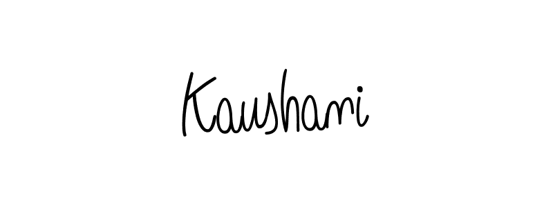 Design your own signature with our free online signature maker. With this signature software, you can create a handwritten (Angelique-Rose-font-FFP) signature for name Kaushani. Kaushani signature style 5 images and pictures png