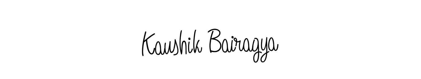 Create a beautiful signature design for name Kaushik Bairagya. With this signature (Angelique-Rose-font-FFP) fonts, you can make a handwritten signature for free. Kaushik Bairagya signature style 5 images and pictures png