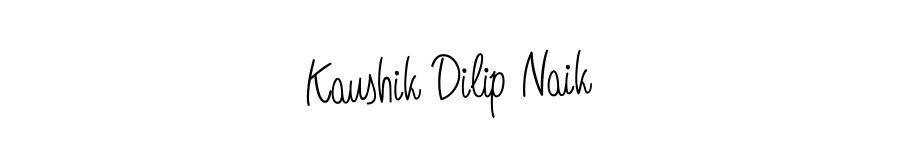 Kaushik Dilip Naik stylish signature style. Best Handwritten Sign (Angelique-Rose-font-FFP) for my name. Handwritten Signature Collection Ideas for my name Kaushik Dilip Naik. Kaushik Dilip Naik signature style 5 images and pictures png