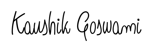 Achieve flawless digital penmanship with Kaushik Goswami name in Angelique-Rose-font-FFP font. The perfect tool for creating online signatures. Kaushik Goswami signature style 5 images and pictures png