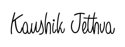 How to make Kaushik Jethva signature? Angelique-Rose-font-FFP is a professional autograph style. Create handwritten signature for Kaushik Jethva name. Kaushik Jethva signature style 5 images and pictures png