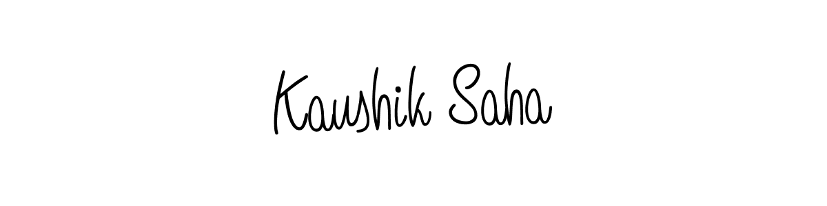 Also we have Kaushik Saha name is the best signature style. Create professional handwritten signature collection using Angelique-Rose-font-FFP autograph style. Kaushik Saha signature style 5 images and pictures png