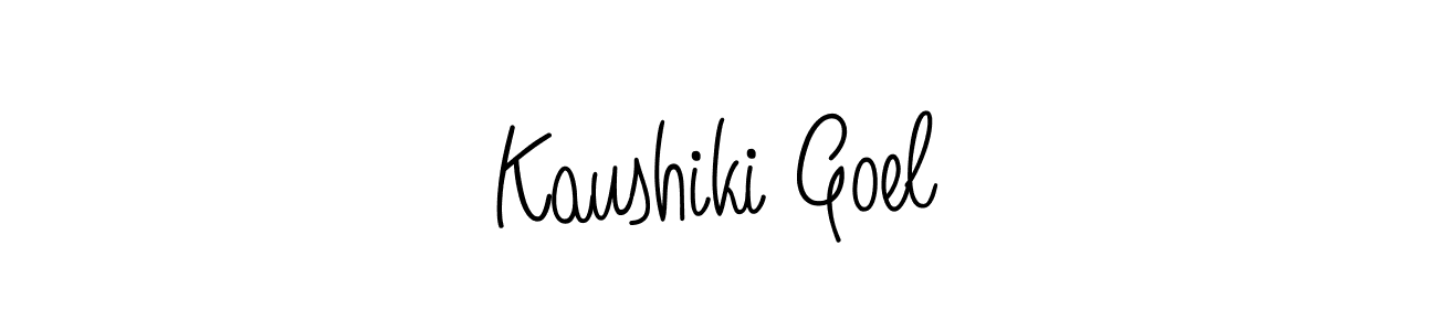 Design your own signature with our free online signature maker. With this signature software, you can create a handwritten (Angelique-Rose-font-FFP) signature for name Kaushiki Goel. Kaushiki Goel signature style 5 images and pictures png