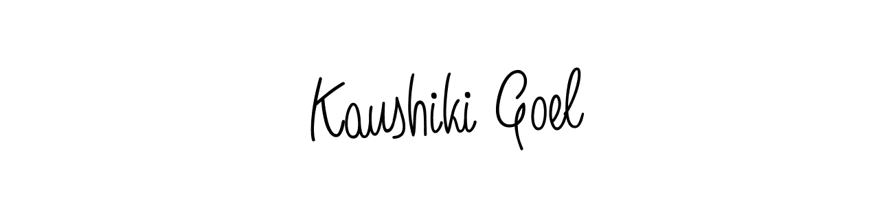 Design your own signature with our free online signature maker. With this signature software, you can create a handwritten (Angelique-Rose-font-FFP) signature for name Kaushiki Goel. Kaushiki Goel signature style 5 images and pictures png