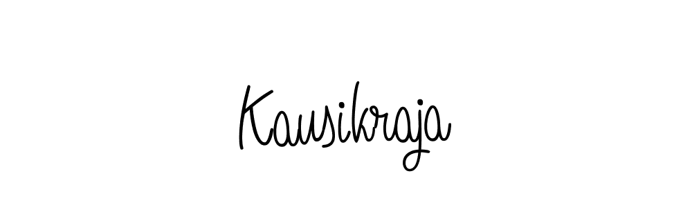 Use a signature maker to create a handwritten signature online. With this signature software, you can design (Angelique-Rose-font-FFP) your own signature for name Kausikraja. Kausikraja signature style 5 images and pictures png