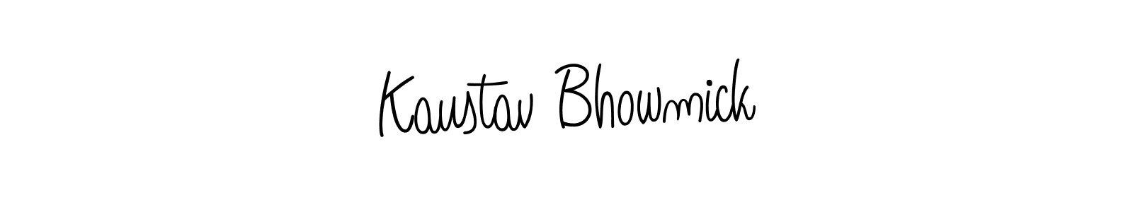 How to make Kaustav Bhowmick name signature. Use Angelique-Rose-font-FFP style for creating short signs online. This is the latest handwritten sign. Kaustav Bhowmick signature style 5 images and pictures png