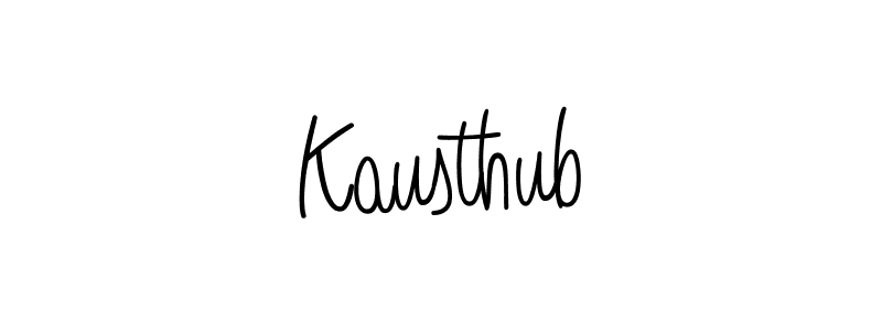 Design your own signature with our free online signature maker. With this signature software, you can create a handwritten (Angelique-Rose-font-FFP) signature for name Kausthub. Kausthub signature style 5 images and pictures png