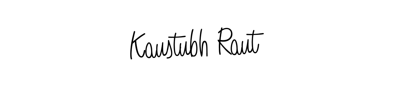 Create a beautiful signature design for name Kaustubh Raut. With this signature (Angelique-Rose-font-FFP) fonts, you can make a handwritten signature for free. Kaustubh Raut signature style 5 images and pictures png