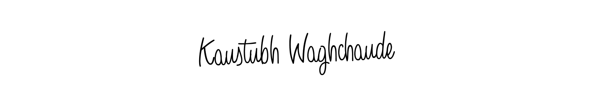 Create a beautiful signature design for name Kaustubh Waghchaude. With this signature (Angelique-Rose-font-FFP) fonts, you can make a handwritten signature for free. Kaustubh Waghchaude signature style 5 images and pictures png