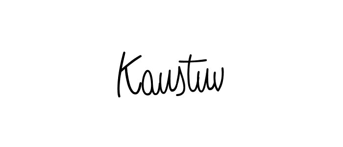 Design your own signature with our free online signature maker. With this signature software, you can create a handwritten (Angelique-Rose-font-FFP) signature for name Kaustuv. Kaustuv signature style 5 images and pictures png