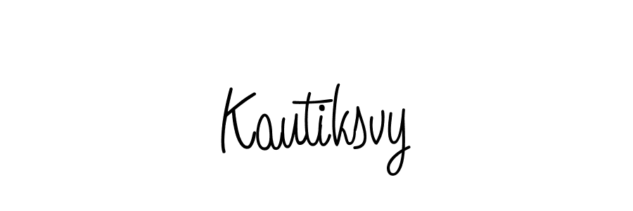How to make Kautiksvy signature? Angelique-Rose-font-FFP is a professional autograph style. Create handwritten signature for Kautiksvy name. Kautiksvy signature style 5 images and pictures png
