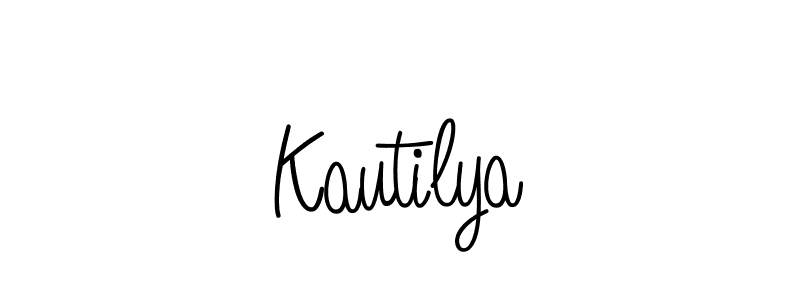 How to make Kautilya name signature. Use Angelique-Rose-font-FFP style for creating short signs online. This is the latest handwritten sign. Kautilya signature style 5 images and pictures png