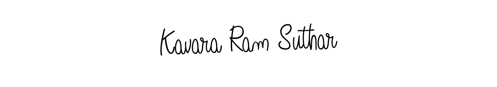 This is the best signature style for the Kavara Ram Suthar name. Also you like these signature font (Angelique-Rose-font-FFP). Mix name signature. Kavara Ram Suthar signature style 5 images and pictures png