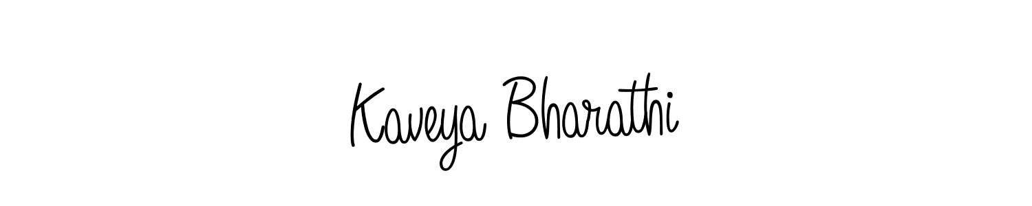 Design your own signature with our free online signature maker. With this signature software, you can create a handwritten (Angelique-Rose-font-FFP) signature for name Kaveya Bharathi. Kaveya Bharathi signature style 5 images and pictures png