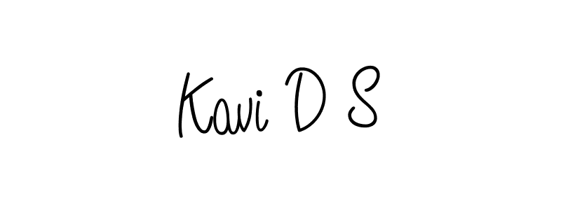 The best way (Angelique-Rose-font-FFP) to make a short signature is to pick only two or three words in your name. The name Kavi D S include a total of six letters. For converting this name. Kavi D S signature style 5 images and pictures png