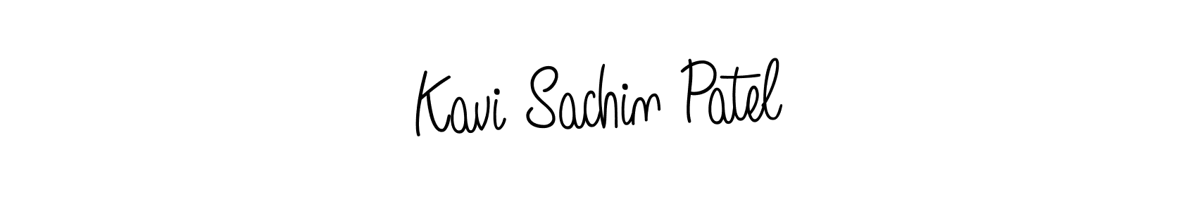 Use a signature maker to create a handwritten signature online. With this signature software, you can design (Angelique-Rose-font-FFP) your own signature for name Kavi Sachin Patel. Kavi Sachin Patel signature style 5 images and pictures png
