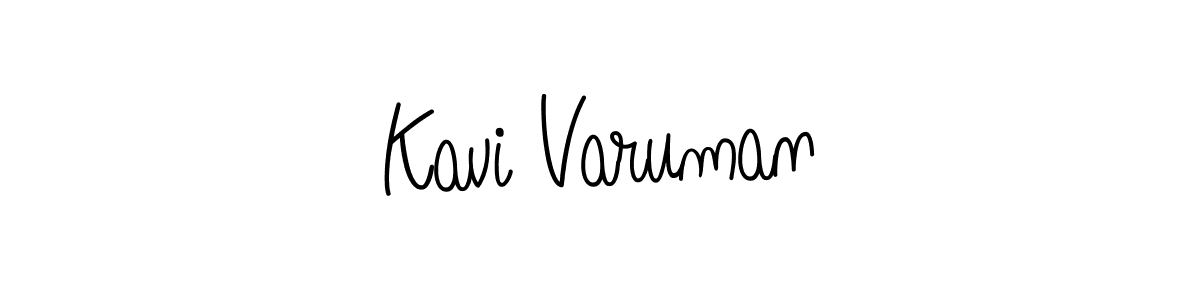 Make a beautiful signature design for name Kavi Varuman. With this signature (Angelique-Rose-font-FFP) style, you can create a handwritten signature for free. Kavi Varuman signature style 5 images and pictures png