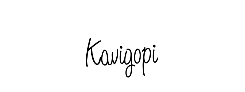 Make a beautiful signature design for name Kavigopi. With this signature (Angelique-Rose-font-FFP) style, you can create a handwritten signature for free. Kavigopi signature style 5 images and pictures png