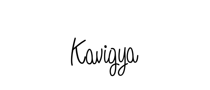 Kavigya stylish signature style. Best Handwritten Sign (Angelique-Rose-font-FFP) for my name. Handwritten Signature Collection Ideas for my name Kavigya. Kavigya signature style 5 images and pictures png