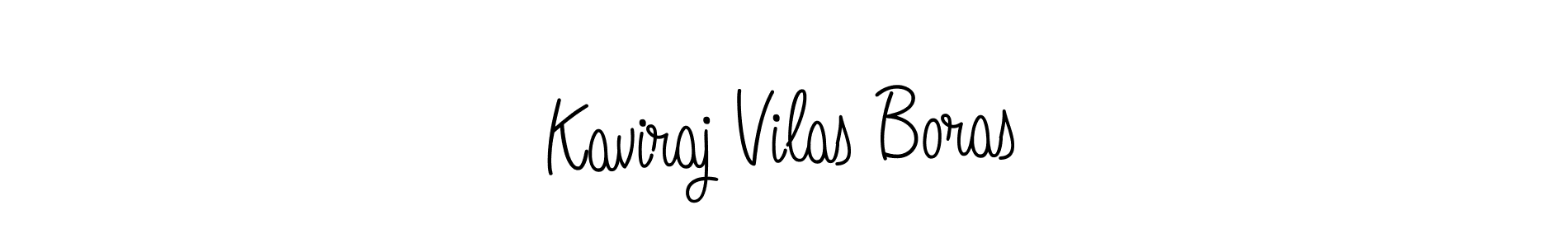 Design your own signature with our free online signature maker. With this signature software, you can create a handwritten (Angelique-Rose-font-FFP) signature for name Kaviraj Vilas Boras. Kaviraj Vilas Boras signature style 5 images and pictures png