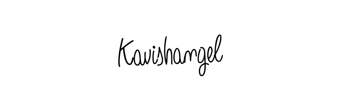 You should practise on your own different ways (Angelique-Rose-font-FFP) to write your name (Kavishangel) in signature. don't let someone else do it for you. Kavishangel signature style 5 images and pictures png