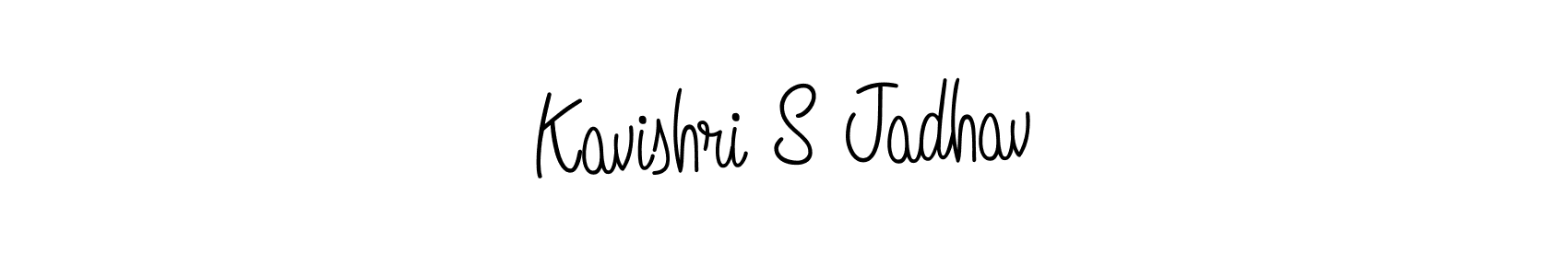 Kavishri S Jadhav stylish signature style. Best Handwritten Sign (Angelique-Rose-font-FFP) for my name. Handwritten Signature Collection Ideas for my name Kavishri S Jadhav. Kavishri S Jadhav signature style 5 images and pictures png